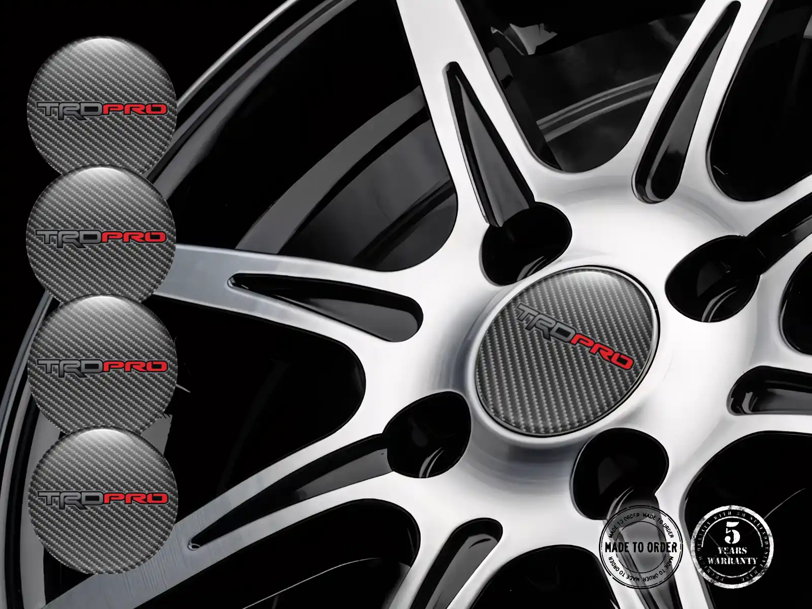 Toyota TRD Pegatinas Bombadas Pro Pulso Deriva Cuántico